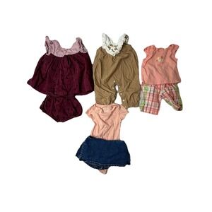 Lot 7 Pc Baby Girl Clothes 3-6M Peek Old Navy Carter's Janie & Jack‎